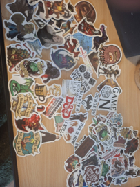 DND sticker fan set