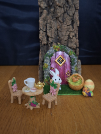 Paasfeest miniaturen tafereel set