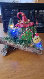 Winters Sprokkelhout Tafereel 'Bird'