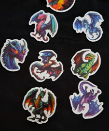 Fairy Journal Art Stickers: "Dragons"