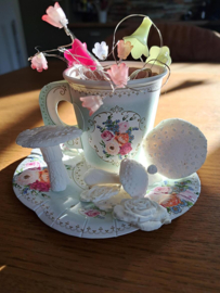 DIY Tea time workshop pakket  a little wonderworld in a tea cup’