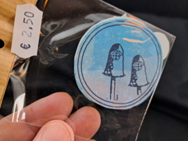 Fairy Journal Art stickers rond