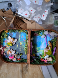 Diy pakket mini Booknook: koffertje vol verhalen Elfentuin