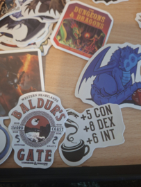 DND sticker fan set