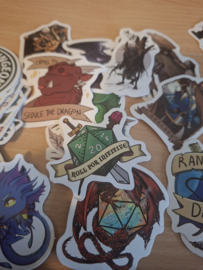DND sticker fan set
