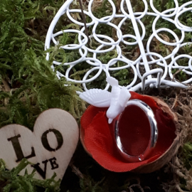 Een liefdevolle verzegel ring