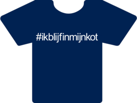 Tshirt marine #ikblijfinmijnkot