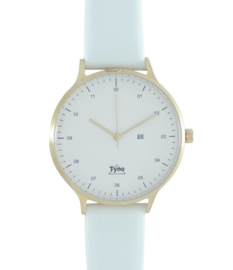 Tyno horloge Rosé goud wit 201-004 wit