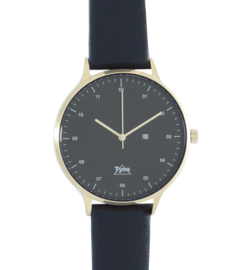 Tyno horloge Rosé goud zwart 201-005 zwart