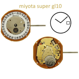 Uurwerk GL10 Super Miyota - Datum op 3