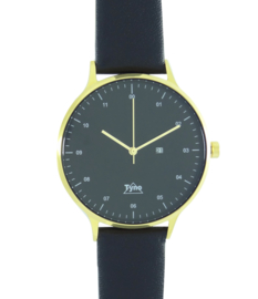 Tyno horloge Goud zwart 201-008 zwart