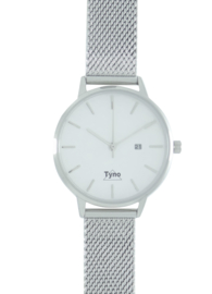 Tyno classic zilver wit 101-001 mesh