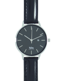 Tyno horloge zilver zwart 101-002 zwart