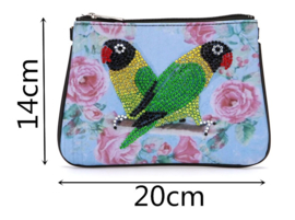 Tasje met draagketting - Love birds