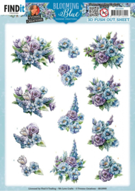 3D Push Out - Yvonne Creations - Blooming Blue - Larkspur