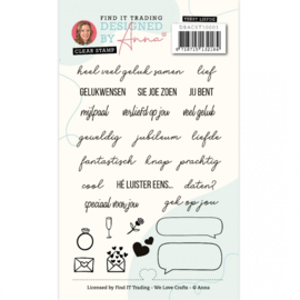 Designed By Anna - Mix And Match Text Stamps - Love