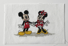 Disney Cross Stitch Card Making Kit - Mickey & Minnie Mousse