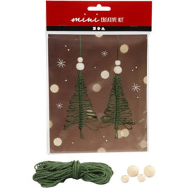 Mini kit - Macramé kerstboom