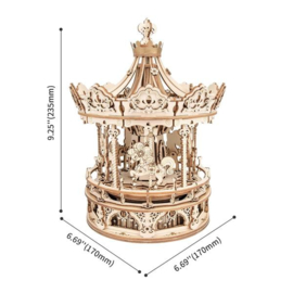 Romantic Carousel Mechanical Music Box