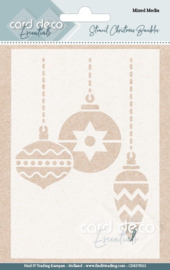 Card Deco Essentials - Mixed Media Stencil - Merry Christmas