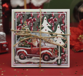 3D Push-Out - Amy Design - Snowy Christmas - Snowy Train