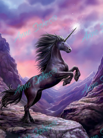 Black Unicorn - Anne Stokes Collection - 40 x 50 cm