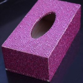 Tissue box pink
