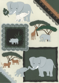 Dies - Yvonne Creations - Young And Wild - Elephants