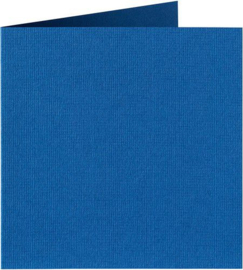 Papicolor Dub. kaart vierkant 13,2cm royal blauw 200gr-CV 6 st - 132x132 mm