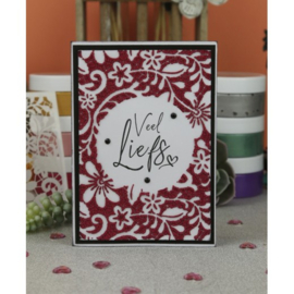 Card Deco Essentials - Mixed Media Stencil - Passion Flower