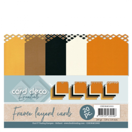 Card Deco Essentials - Frame Layered Cards - Honey 4K