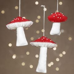 Mini kit -  3 Vilten paddenstoelen