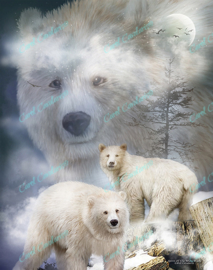 Spirit Of The White Bears - Artwork by Carol Cavalaris