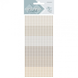 Card Deco Essentials - Adhesive Stones - Brown