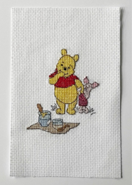 Disney Cross Stitch Card Making Kit - Winnie The Pooh & Piglet