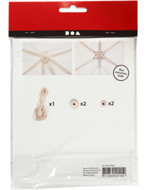 Mini kit - Macramé sneeuwvlok