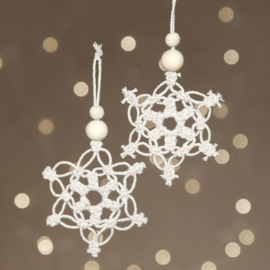 Mini kit - Macramé sneeuwvlok