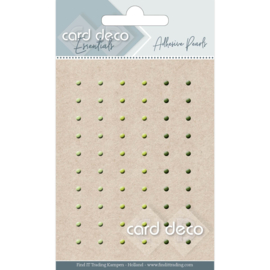 Card Deco Essentials Adhesive Pearls Green