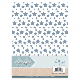 Card Deco Essentials - Vellum - Stars Blue