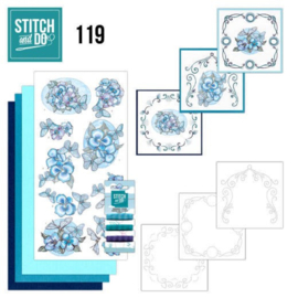 Stitch and Do 119 - Blauwe vlinders