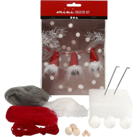 Mini kit - Kerstkabouter aan een touw