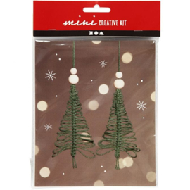 Mini kit - Macramé kerstboom