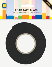 3D Foam Tape Rolls Black 2mm