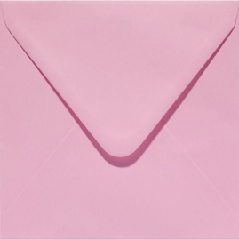 Papicolor Envelop vierkant 14cm babyroze 105gr-CV 6 st - 140x140 mm