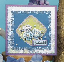 Dies - Yvonne Creations - Blooming Blue - Blooming Square