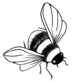 Bee Miniature Stamp