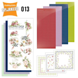 Hobbydots-Sparkles 013 - Red Summer Flowers
