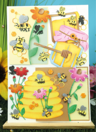 Dies - Yvonne Creations - Bee Honey - Bees