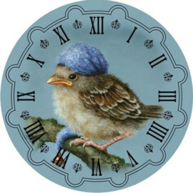 Horloge avec oiseau