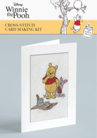 Disney Cross Stitch Card Making Kit - Winnie The Pooh & Piglet